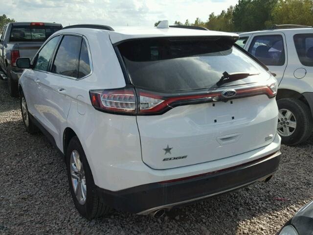 2FMTK3J96FBC39013 - 2015 FORD EDGE SEL WHITE photo 3