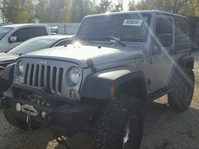 1C4AJWAG6FL761316 - 2015 JEEP WRANGLER S SILVER photo 2