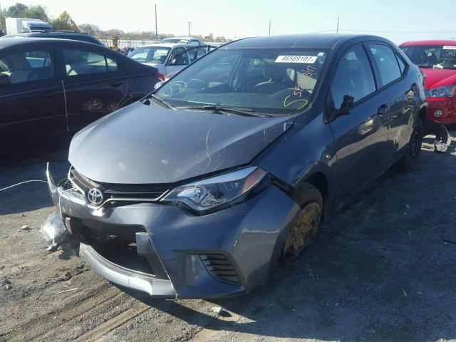 5YFBURHEXGP518263 - 2016 TOYOTA COROLLA L GRAY photo 2