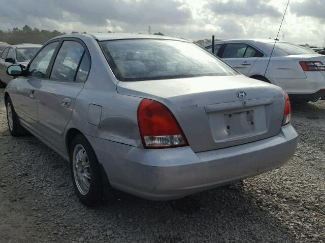 KMHDN45D23U627586 - 2003 HYUNDAI ELANTRA GL SILVER photo 3