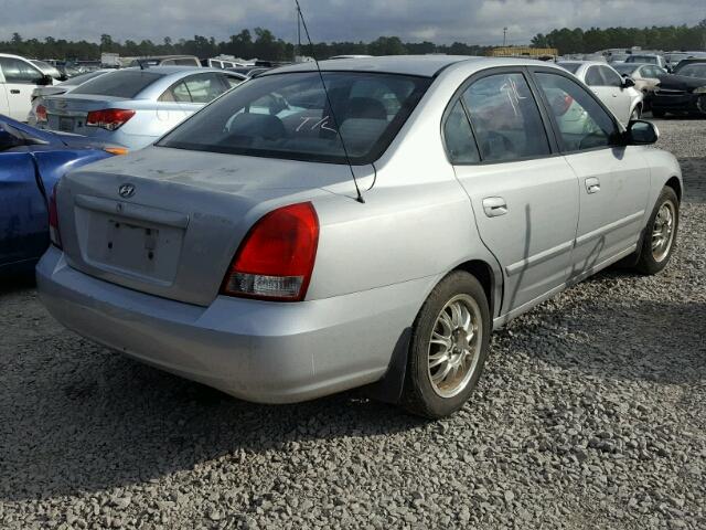 KMHDN45D23U627586 - 2003 HYUNDAI ELANTRA GL SILVER photo 4