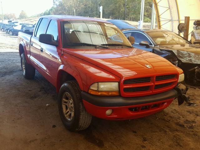 1B7HG38N32S614600 - 2002 DODGE DAKOTA QUA RED photo 1