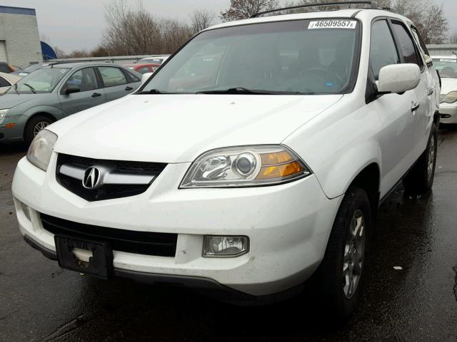 2HNYD186X4H510521 - 2004 ACURA MDX TOURIN WHITE photo 2