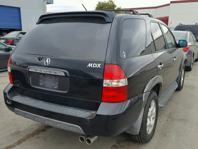 2HNYD18612H510520 - 2002 ACURA MDX BLACK photo 4