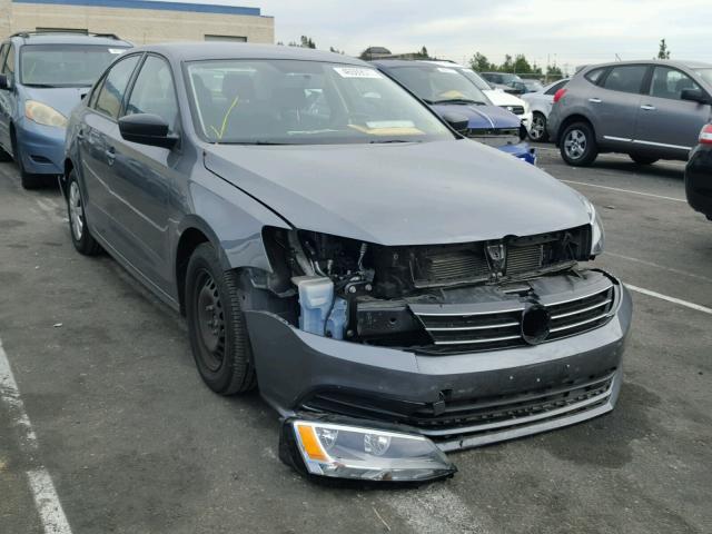 3VW267AJ4GM276418 - 2016 VOLKSWAGEN JETTA S CHARCOAL photo 1