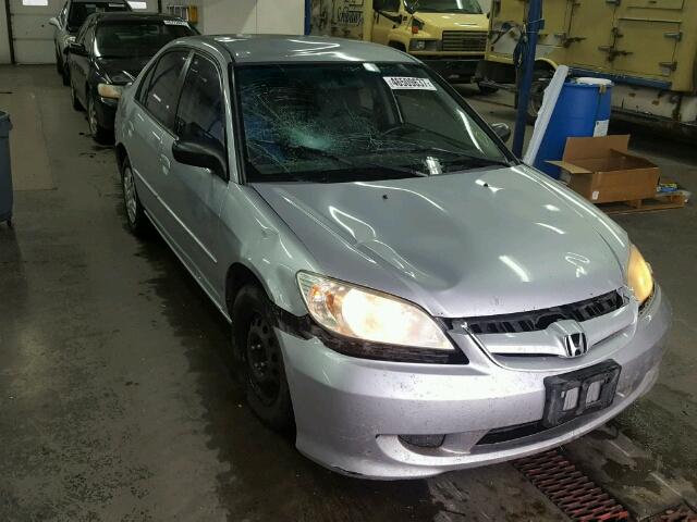 2HGES16535H536194 - 2005 HONDA CIVIC LX GRAY photo 1