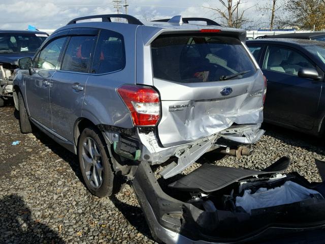 JF2SJAXC9GH505317 - 2016 SUBARU FORESTER 2 SILVER photo 3