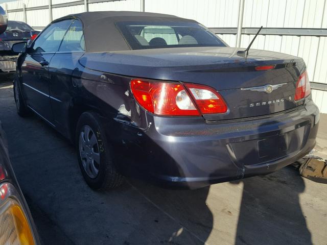 1C3LC45K78N205100 - 2008 CHRYSLER SEBRING BLUE photo 3