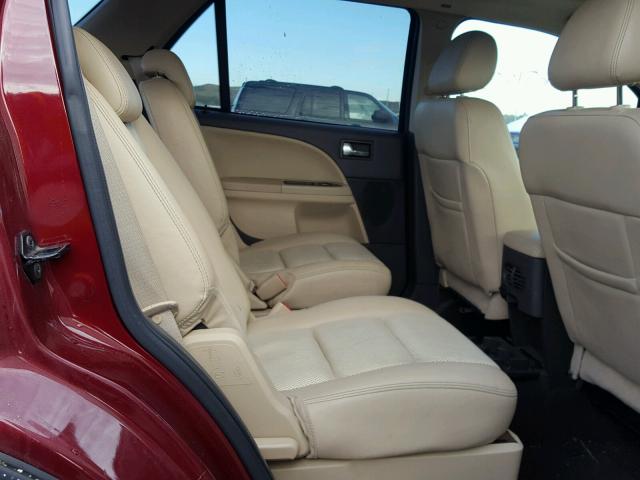 1FMDK08WX8GA36460 - 2008 FORD TAURUS X BURGUNDY photo 6