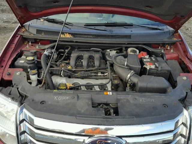 1FMDK08WX8GA36460 - 2008 FORD TAURUS X BURGUNDY photo 7