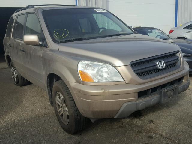 2HKYF18564H561304 - 2004 HONDA PILOT EXL TAN photo 1