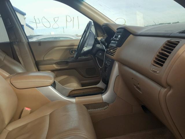 2HKYF18564H561304 - 2004 HONDA PILOT EXL TAN photo 5