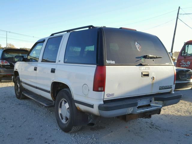 1GNEK13R7XJ408801 - 1999 CHEVROLET TAHOE WHITE photo 3