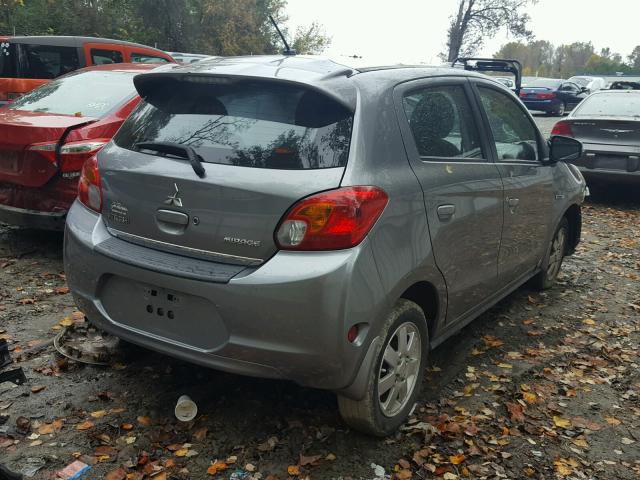 ML32A4HJXFH037774 - 2015 MITSUBISHI MIRAGE ES GRAY photo 4