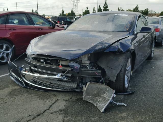 5YJSA1CG4DFP20400 - 2013 TESLA MODEL S BLUE photo 2