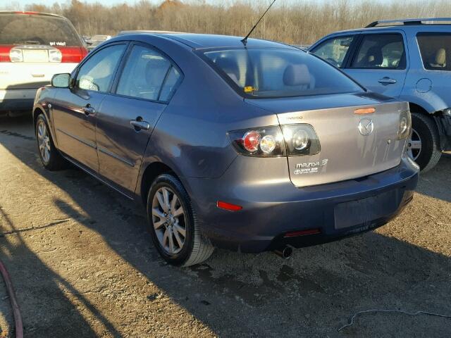 JM1BK12F771600755 - 2007 MAZDA 3 I GRAY photo 3