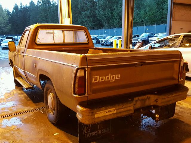 D24BJ8S313434 - 1978 DODGE 15 CLUB CC BROWN photo 3