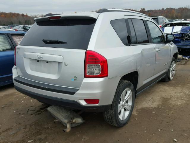 1C4NJCBB3CD724085 - 2012 JEEP COMPASS SP ვერცხლისფერი ფოტო 4