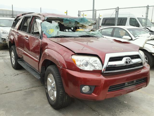 JTEZU14R468041750 - 2006 TOYOTA 4RUNNER SR BURGUNDY photo 1