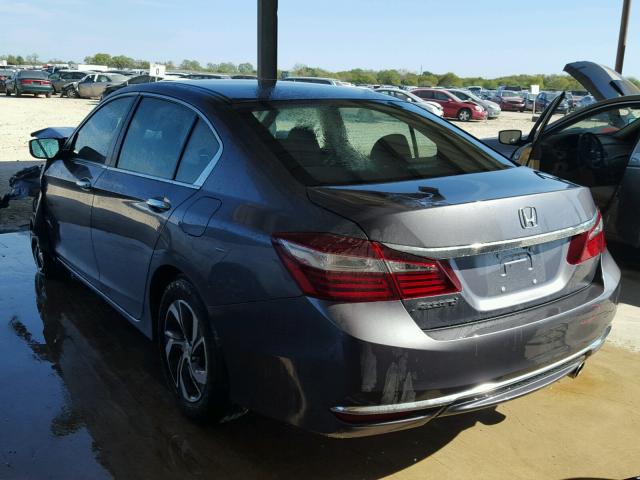 1HGCR2F39HA206196 - 2017 HONDA ACCORD LX GRAY photo 3