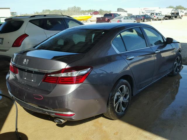 1HGCR2F39HA206196 - 2017 HONDA ACCORD LX GRAY photo 4