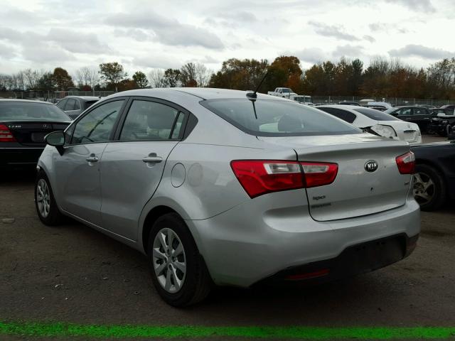 KNADM4A38D6233226 - 2013 KIA RIO LX SILVER photo 3