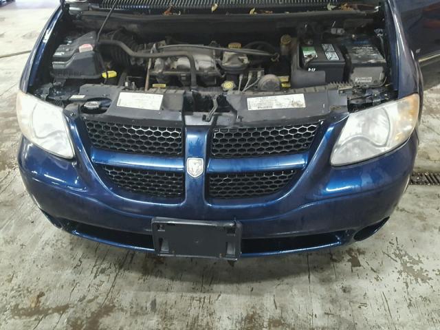 2B8GP54L71R280966 - 2001 DODGE GRAND CARA BLUE photo 7