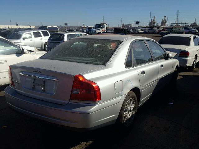 YV1TS59H541370044 - 2004 VOLVO S80 2.5T SILVER photo 4