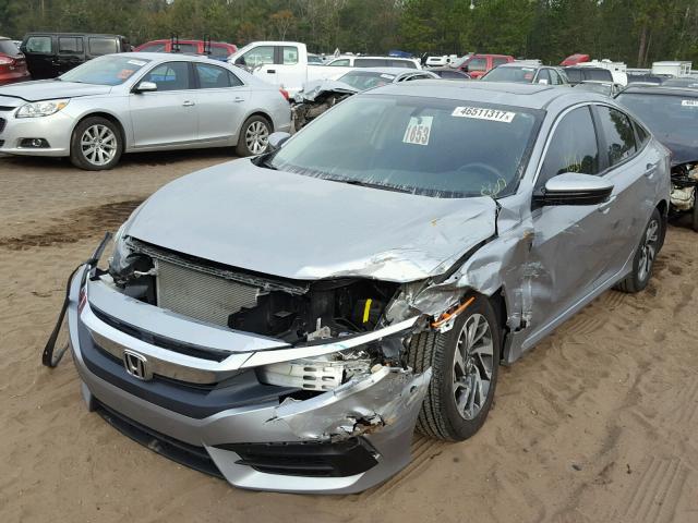 19XFC2F76HE013128 - 2017 HONDA CIVIC EX SILVER photo 2