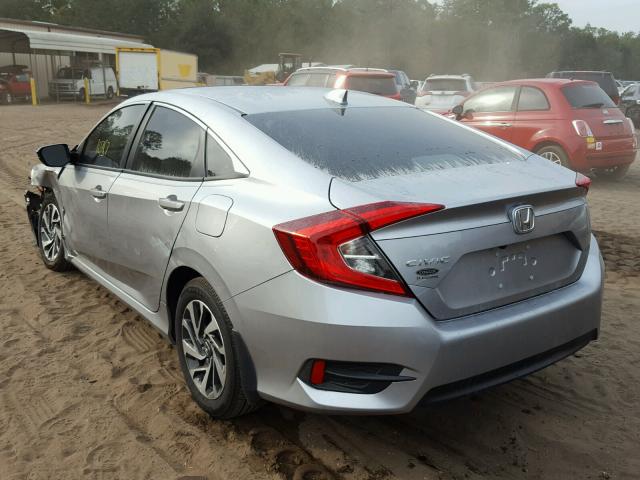 19XFC2F76HE013128 - 2017 HONDA CIVIC EX SILVER photo 3