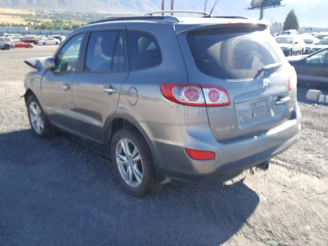 5XYZKDAGXCG097663 - 2012 HYUNDAI SANTA FE L GRAY photo 3