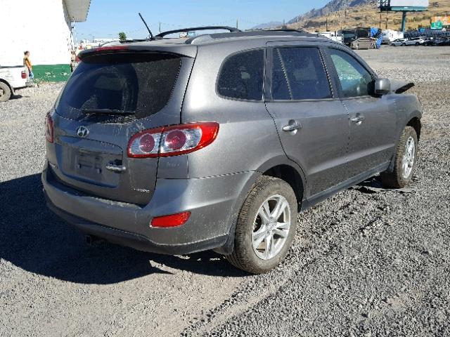 5XYZKDAGXCG097663 - 2012 HYUNDAI SANTA FE L GRAY photo 4