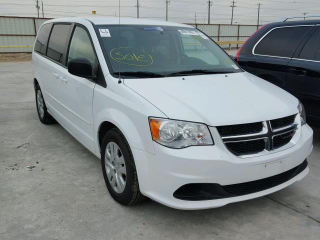 2C4RDGBG8GR122264 - 2016 DODGE GRAND CARA WHITE photo 1