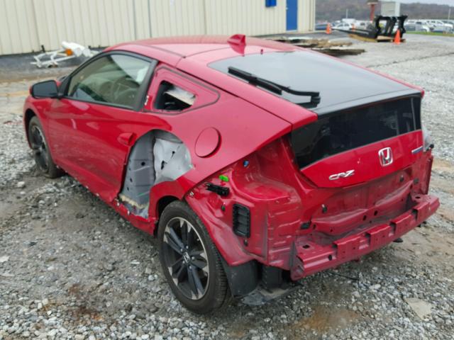 JHMZF1C68FS003641 - 2015 HONDA CR-Z EX RED photo 3