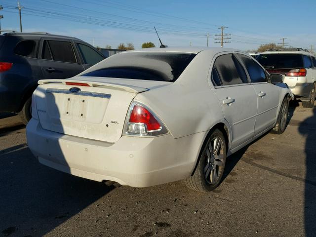 3FAHP08Z68R264469 - 2008 FORD FUSION SEL WHITE photo 4