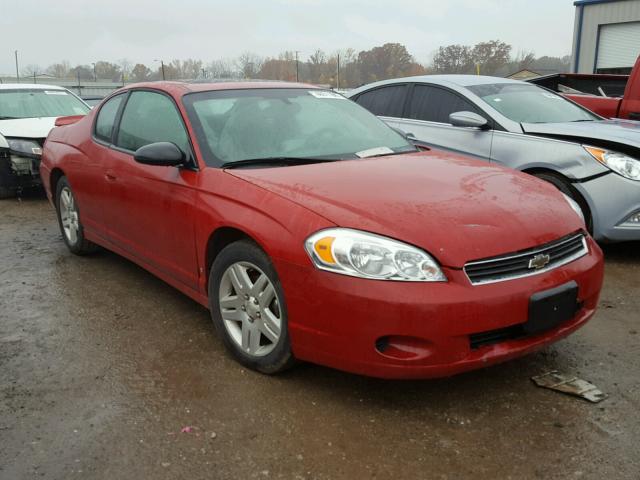 2G1WK16K779406837 - 2007 CHEVROLET MONTE CARL RED photo 1