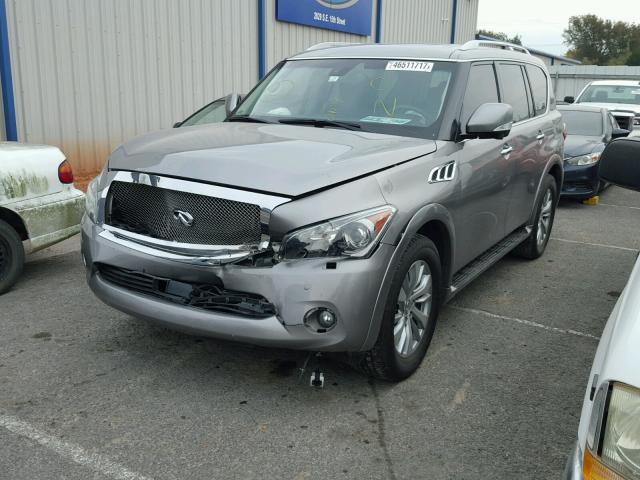 JN8AZ2NE3C9015557 - 2012 INFINITI QX56 GRAY photo 2