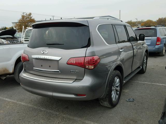 JN8AZ2NE3C9015557 - 2012 INFINITI QX56 GRAY photo 4