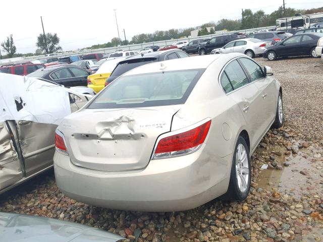 1G4GC5ED5BF123660 - 2011 BUICK LACROSSE C TAN photo 4