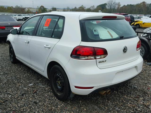 WVWDA7AJ3BW271973 - 2011 VOLKSWAGEN GOLF WHITE photo 3