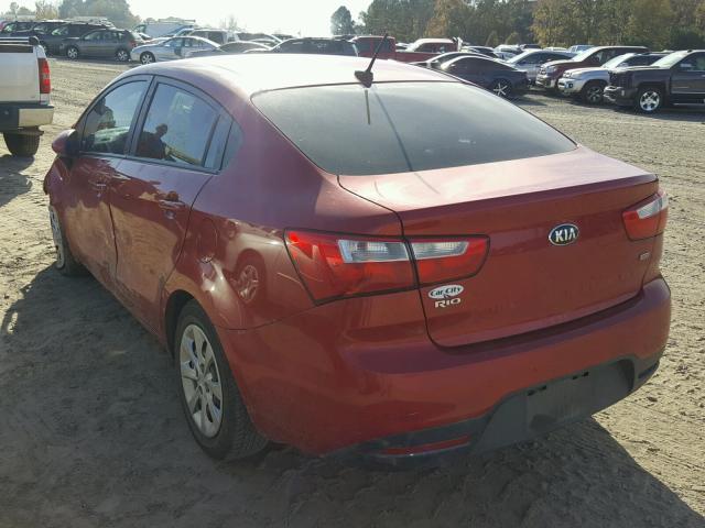 KNADM4A35E6346794 - 2014 KIA RIO LX RED photo 3