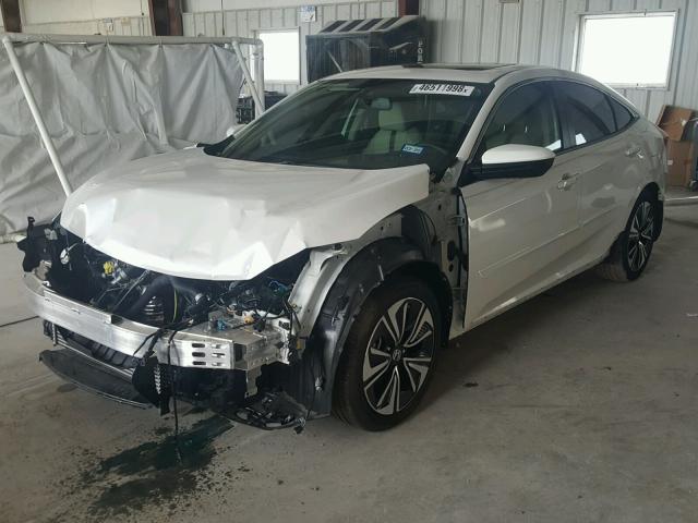 19XFC1F77JE001683 - 2018 HONDA CIVIC EXL WHITE photo 2