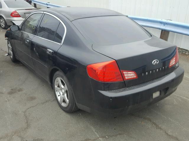 JNKCV51E93M334738 - 2003 INFINITI G35 BLACK photo 3