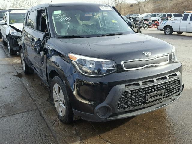 KNDJN2A23F7185596 - 2015 KIA SOUL BLACK photo 1