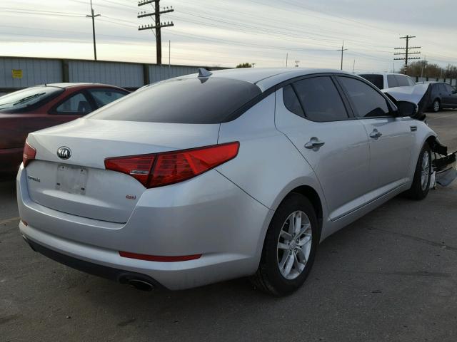 KNAGM4A71D5352323 - 2013 KIA OPTIMA LX GRAY photo 4