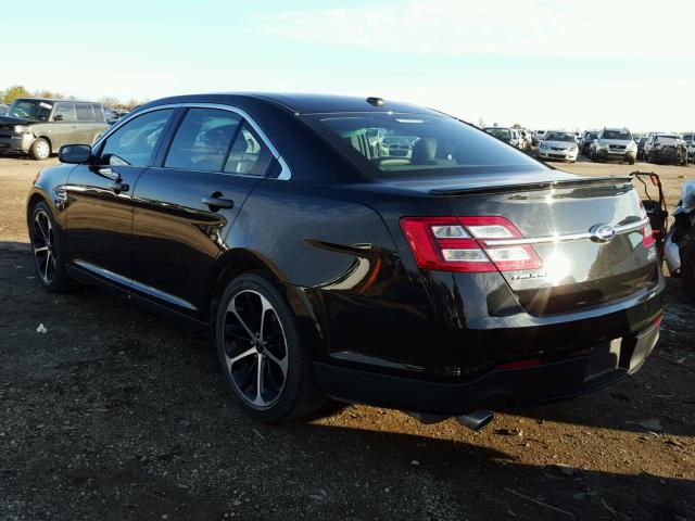 1FAHP2E84EG154627 - 2014 FORD TAURUS SEL BLACK photo 3