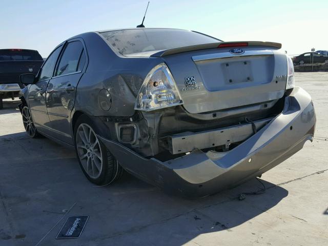 3FAHP08109R149362 - 2009 FORD FUSION SEL GRAY photo 3