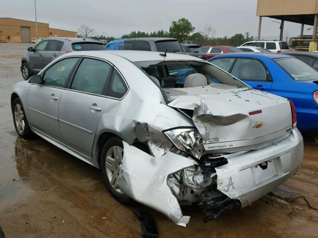 2G1WG5E33D1232472 - 2013 CHEVROLET IMPALA LT SILVER photo 3