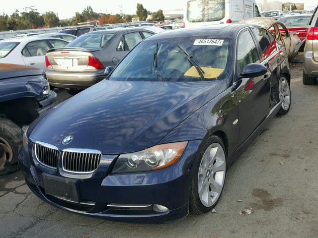 WBAVB77568NH79087 - 2008 BMW 335 I BLUE photo 2