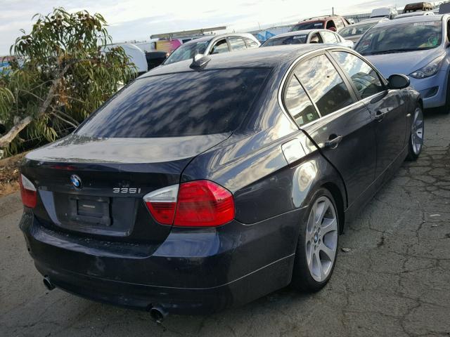 WBAVB77568NH79087 - 2008 BMW 335 I BLUE photo 4